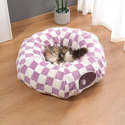 3-in-1 Cosy Pet Tunnel Bed
