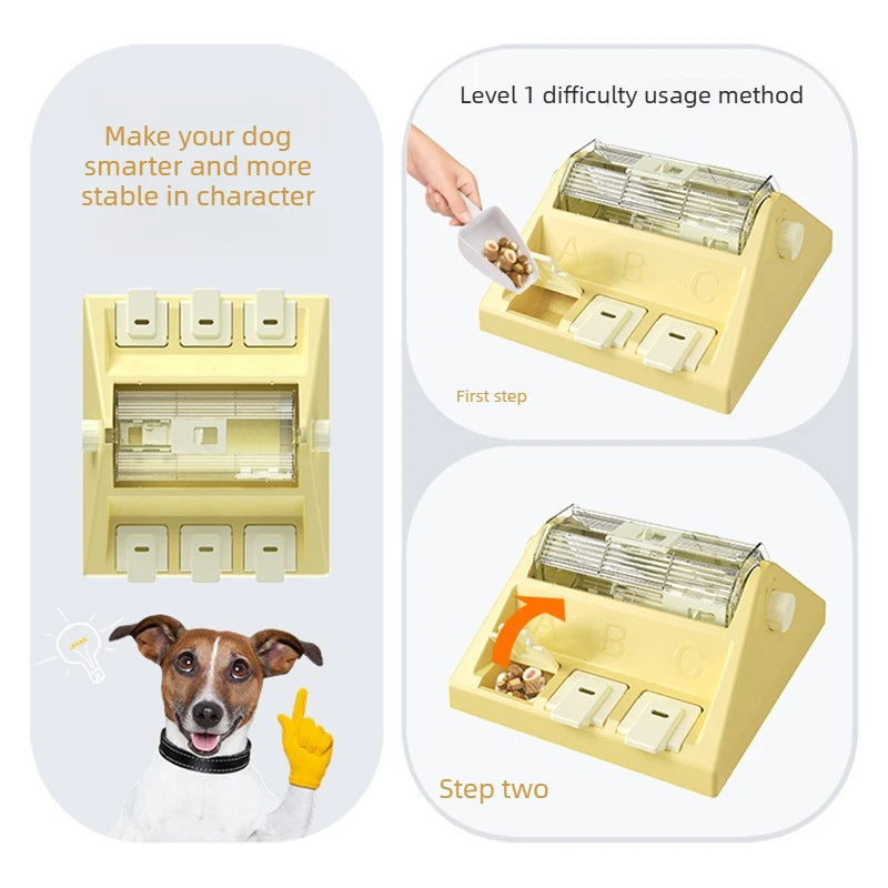Interactive Dog Puzzle Toy – Slow Feeder & Hide & Seek Treat Dispenser