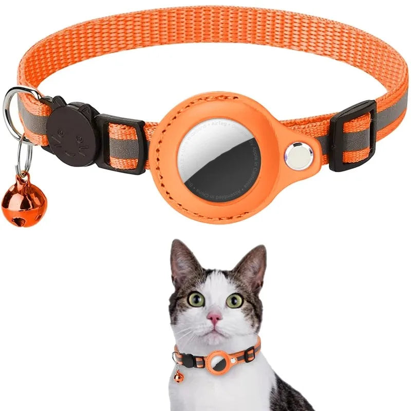 Reflective AirTag Case - Protective Collar for Dogs & Cats