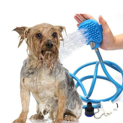 SudsBrush – Pet Shower Brush with Long Hose 🚿🐕