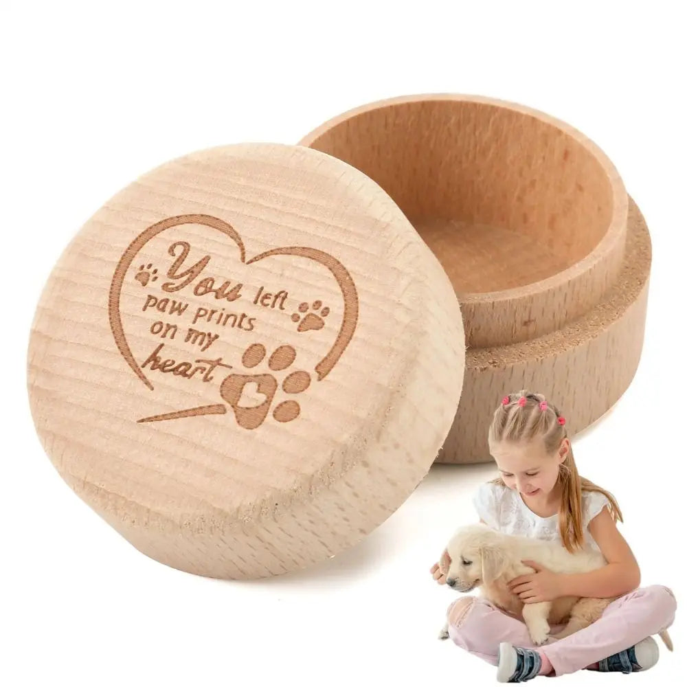 Mini Wooden Pet Memory Keepsake Box