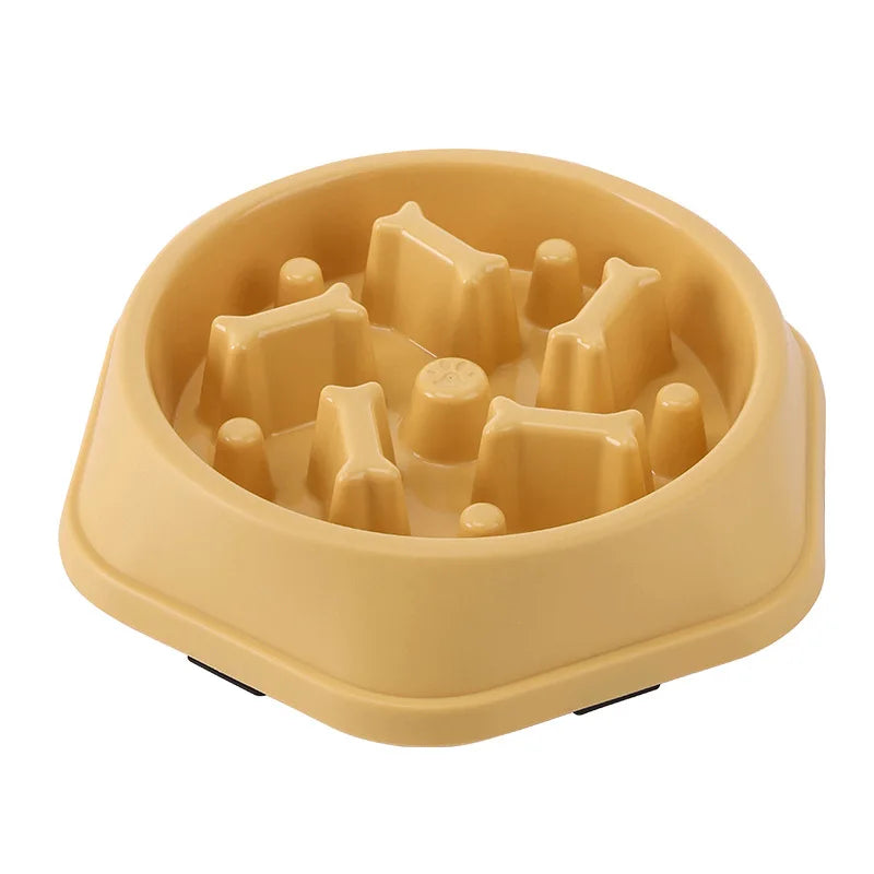 Pet Slow Feeding Bowl - Anti-Choking, Non-Slip Bowl for Cats & Dogs