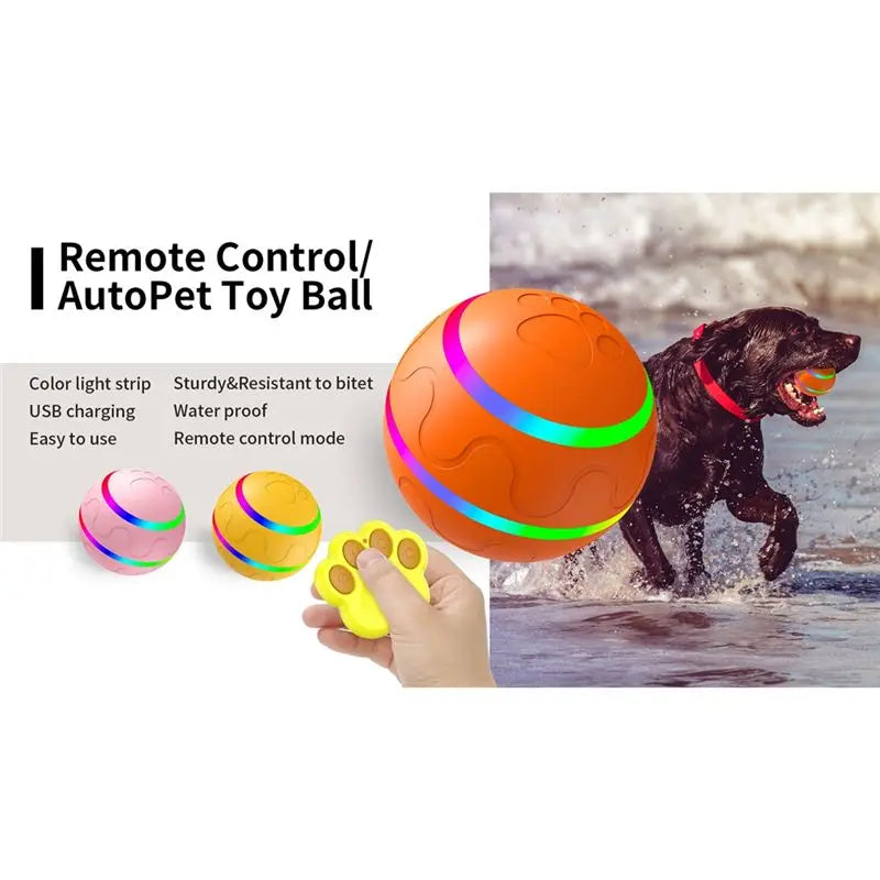 Smart Interactive Rolling Ball Toy for Dogs & Cats