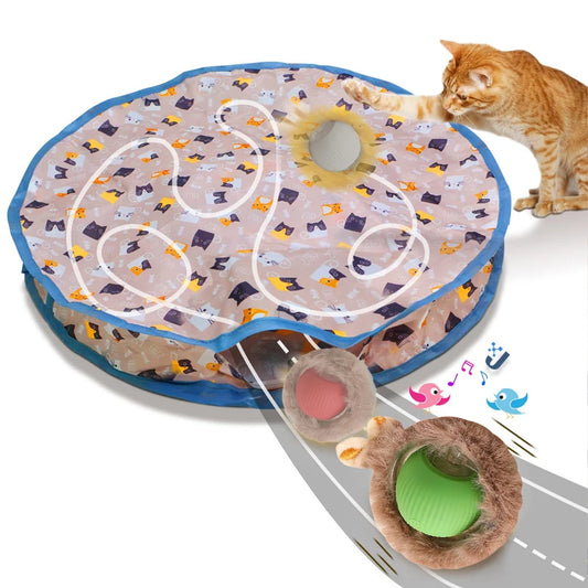 Hide & Seek Rolling Cat Toy Set