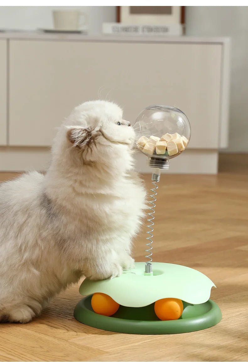 Cat Puzzle Food Leaking Ball Toy – Interactive Treat Feeder for Cats and Dogs