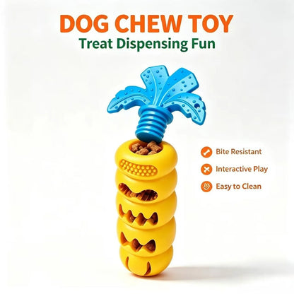 Carrot Dog Chew Toy & Interactive Slow Feeder