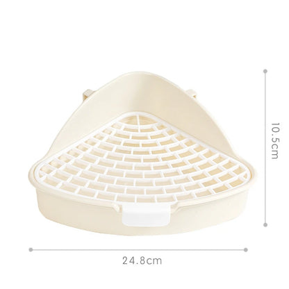 Rabbit Litter Box - Corner Toilet Box for Small Pets