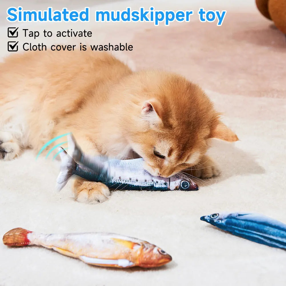 PounceFish Interactive Moving Cat Toy