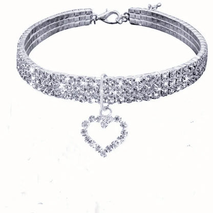 Elegant Rhinestone Pet Collar