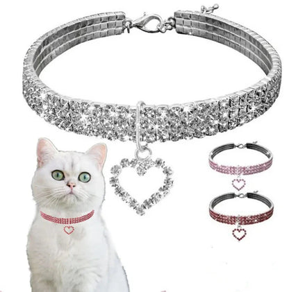 Elegant Rhinestone Pet Collar
