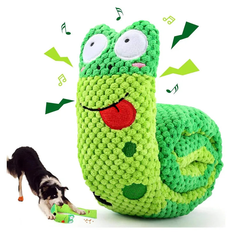 Snail Squeak & Snack Interactive Dog Toy