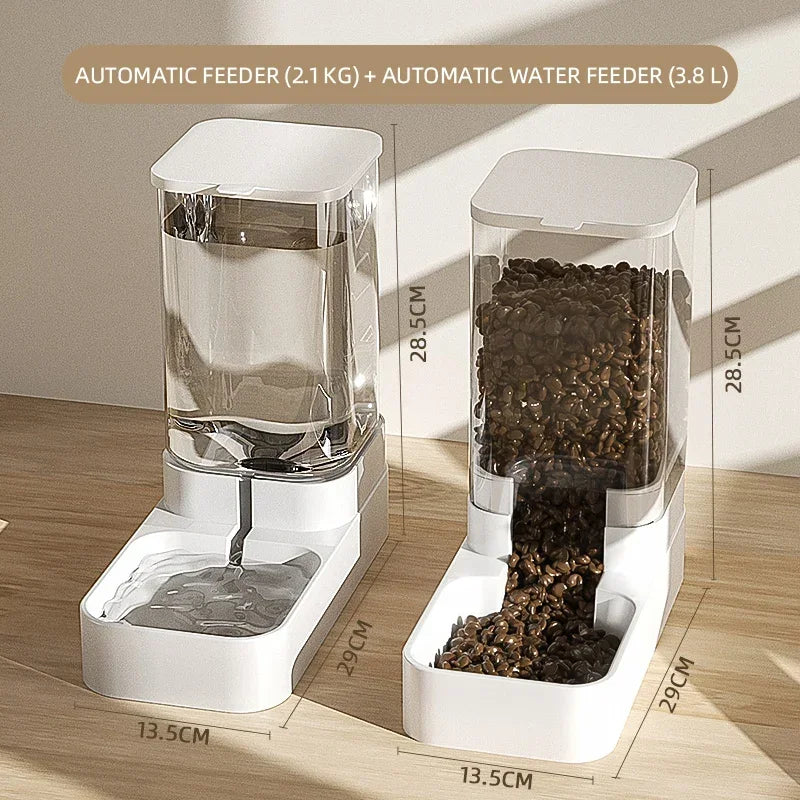 Pet Feeder & Water Bowl - Automatic Food Dispenser for Cats & Dogs