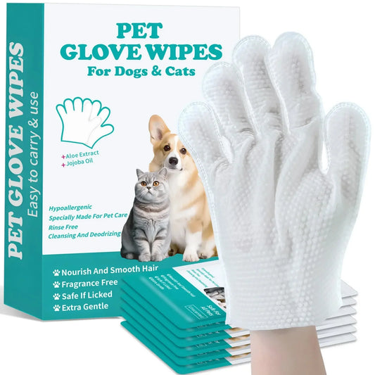 FreshPaws No-Rinse Pet Grooming Gloves (6pcs)