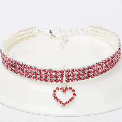 Elegant Rhinestone Pet Collar