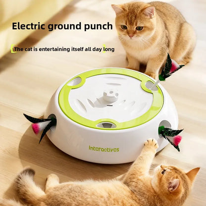PouncePop - Rechargeable Interactive Feather Cat Toy