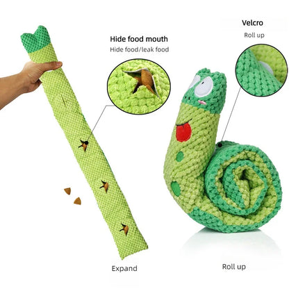 Snail Squeak & Snack Interactive Dog Toy