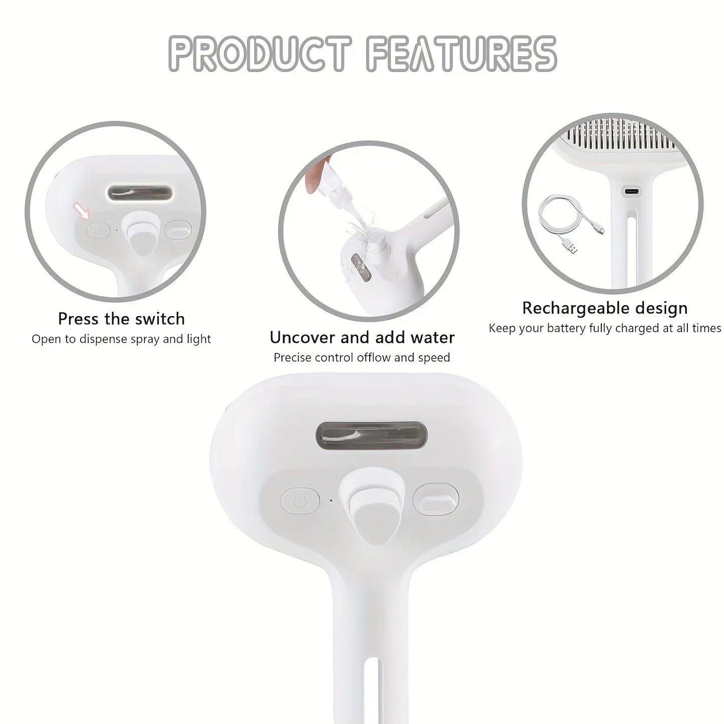 Pet Grooming Spray Comb