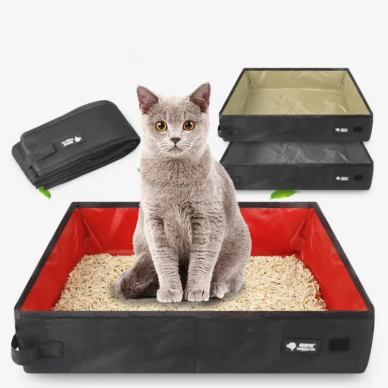 Portable Folding Cat Litter Box
