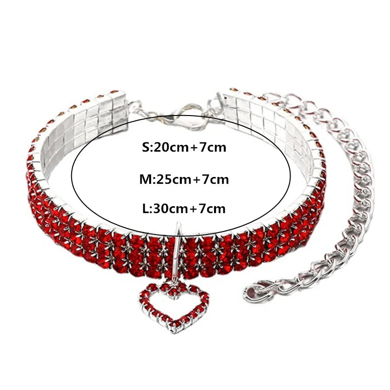 Elegant Rhinestone Pet Collar