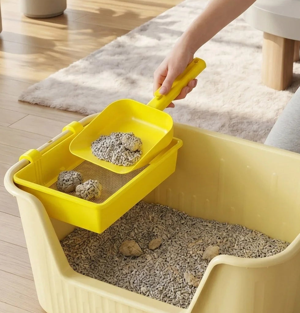 CleanPaws Long-Handle Stainless Steel Litter Scoop