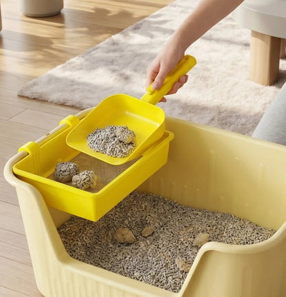 CleanPaws Long-Handle Stainless Steel Litter Scoop