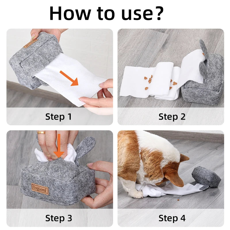 Interactive Snuffle Puzzle Toy – Treat Dispenser & Nosework Training Toy