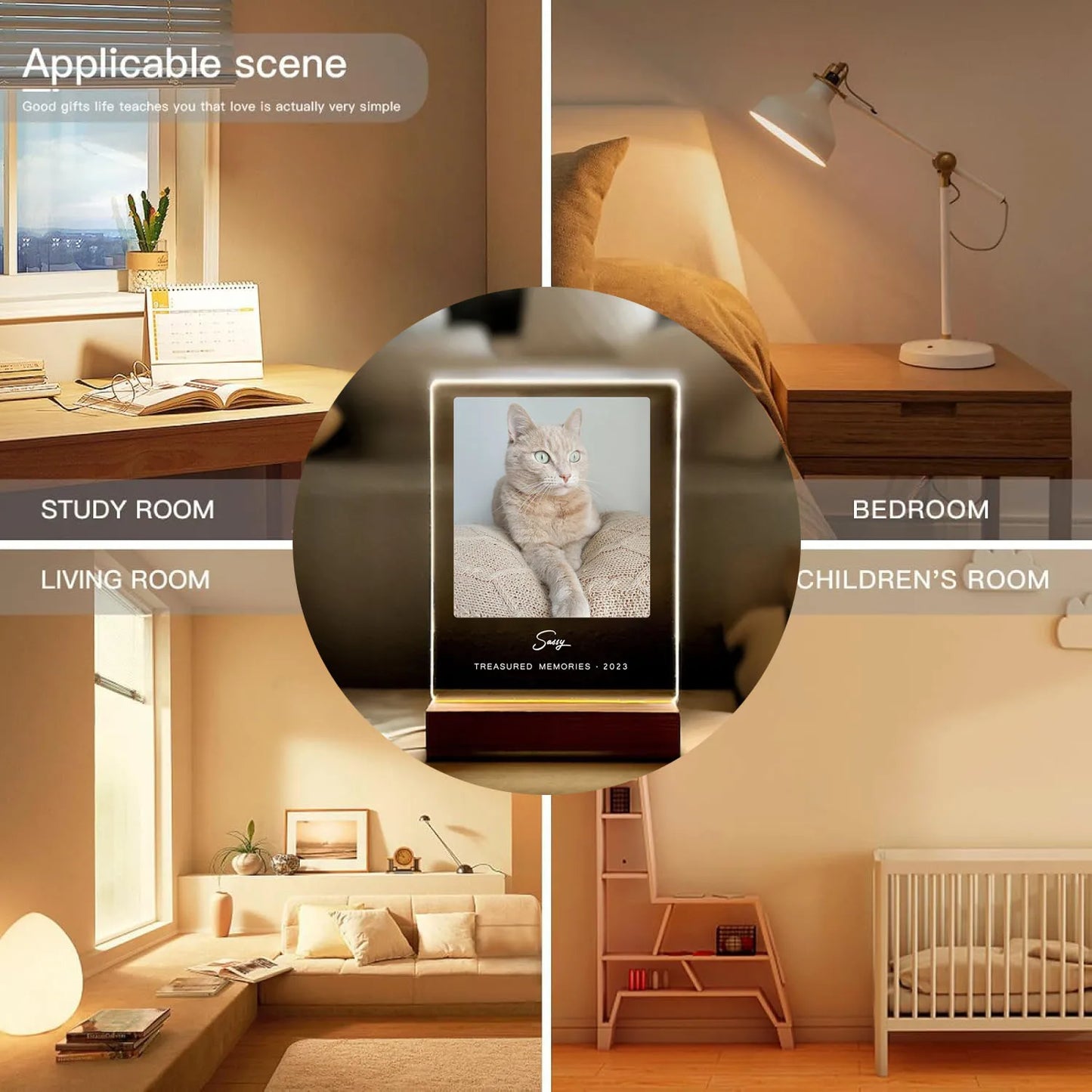 Custom Pet Memorial Frame – Personalized Photo Keepsake for Pet Lovers