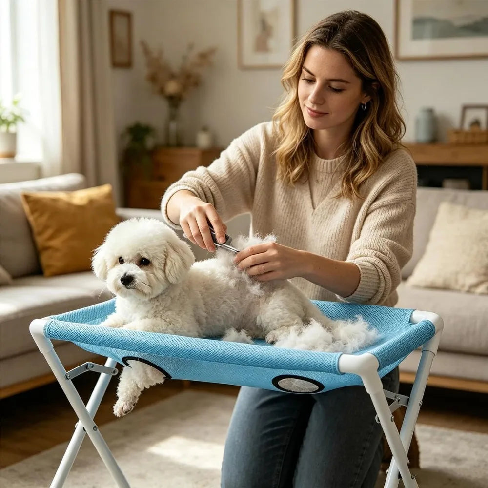 Foldable Pet Grooming Restraint Hammock