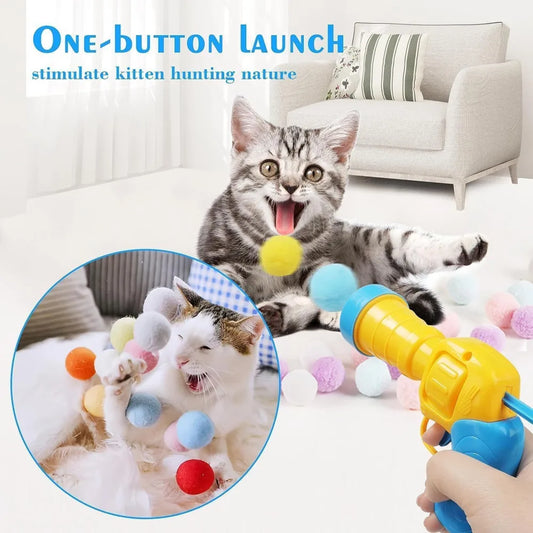 Plush Ball Launcher Toy