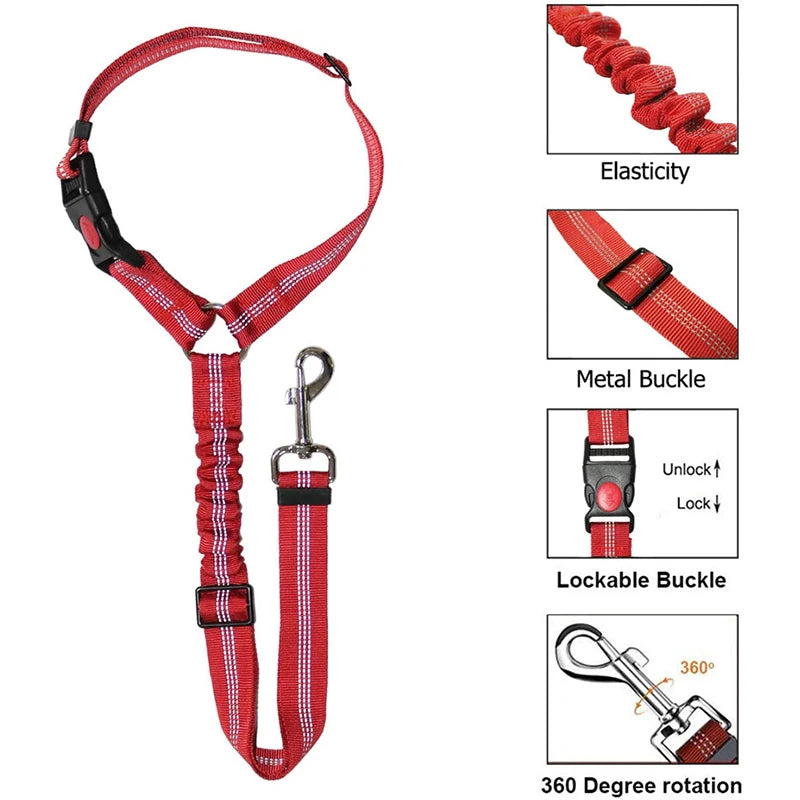 SafeRide 2-in-1 Pet Seat Belt Leash