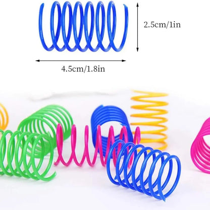 Colorful Cat Spring Toys for Indoor Play