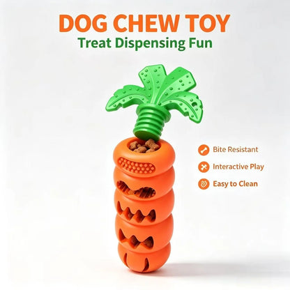 Carrot Dog Chew Toy & Interactive Slow Feeder