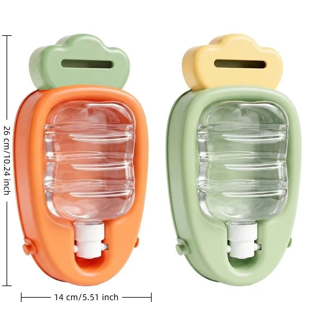 CarrotSip - Portable Pet Water Bottle & Collapsible Bowl