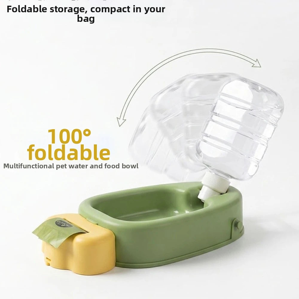 CarrotSip - Portable Pet Water Bottle & Collapsible Bowl