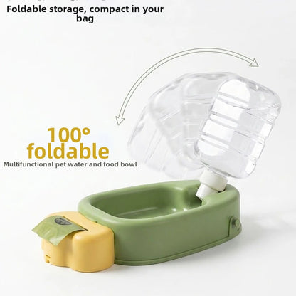 CarrotSip - Portable Pet Water Bottle & Collapsible Bowl