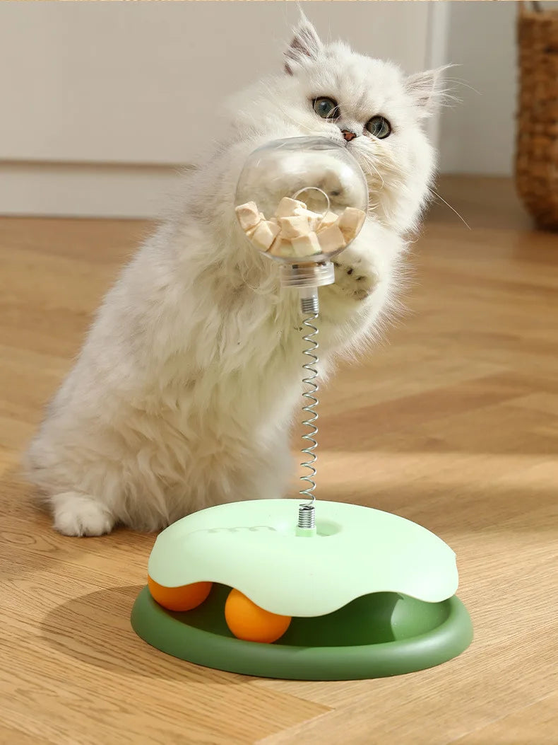 Cat Puzzle Food Leaking Ball Toy – Interactive Treat Feeder for Cats and Dogs