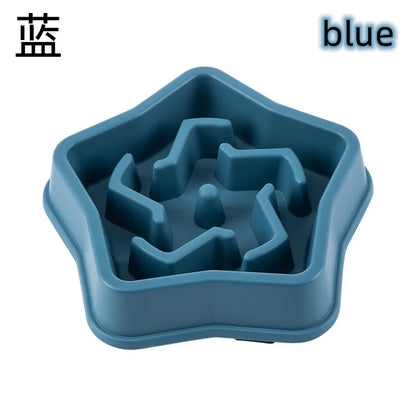 Pet Slow Feeding Bowl - Anti-Choking, Non-Slip Bowl for Cats & Dogs