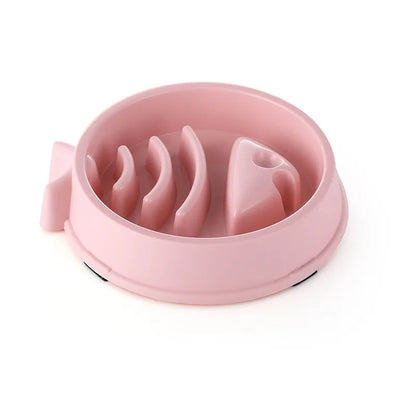 Pet Slow Feeding Bowl - Anti-Choking, Non-Slip Bowl for Cats & Dogs