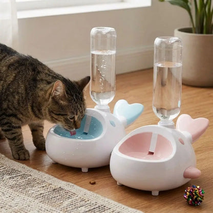 Whale-Shaped Gravity Pet Water Dispenser 🐳💧