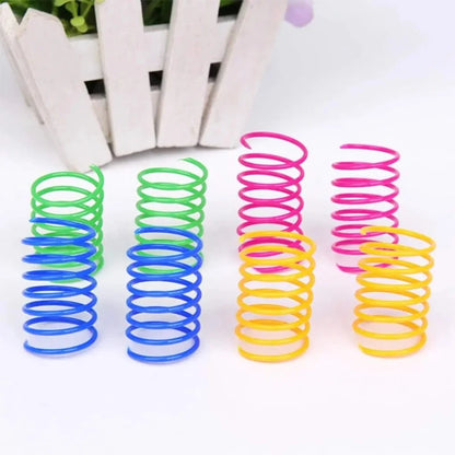 Colorful Cat Spring Toys for Indoor Play