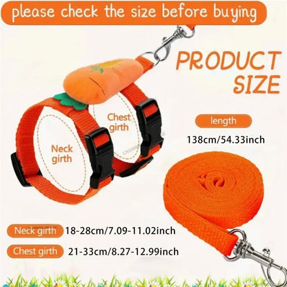 Rabbit Harness and Leash Set – Adjustable for Small Animals