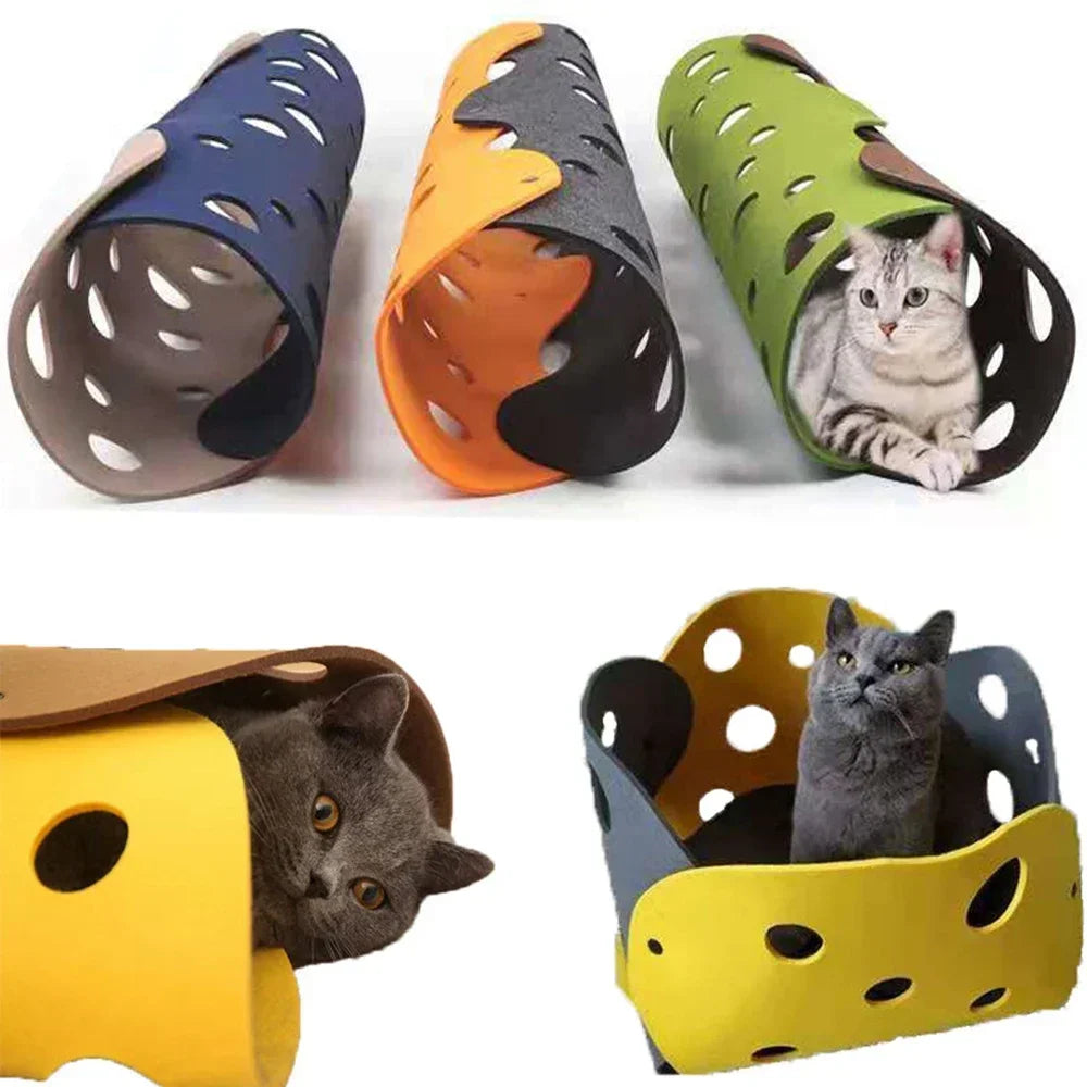 FeltFusion Cat Tunnel – Modular Fun, Cozy Adventures
