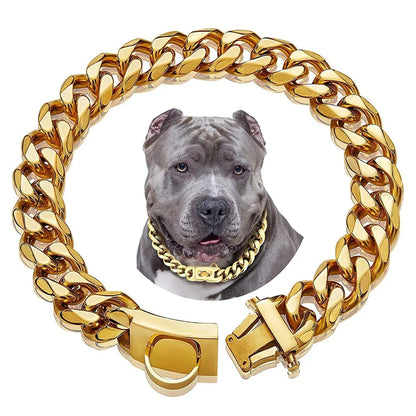 19mm Cuban Link Dog Collar