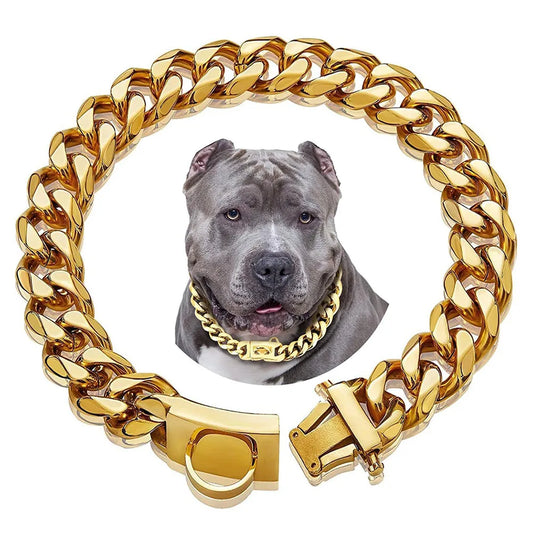 19mm Cuban Link Dog Collar