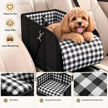 CozyRide – Console Pet Car Seat 🐶🚗