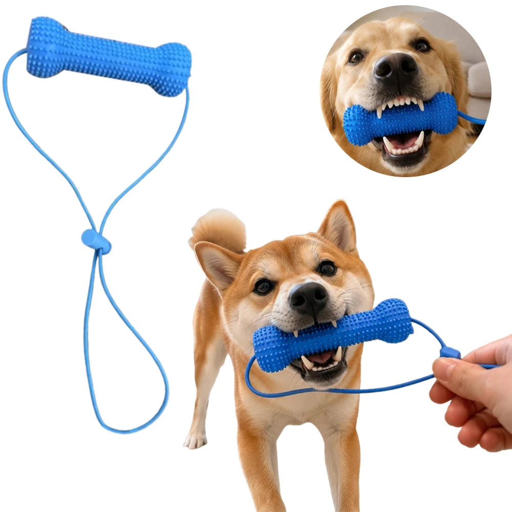 Dual-Action Dog Dental Chew & Brushing Aid