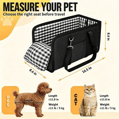 CozyRide – Console Pet Car Seat 🐶🚗