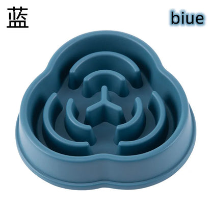 Pet Slow Feeding Bowl - Anti-Choking, Non-Slip Bowl for Cats & Dogs