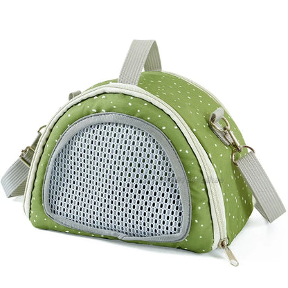 Small Pet Travel Carrier – Breathable Tote Bag for Hamsters, Guinea Pigs & Rabbits