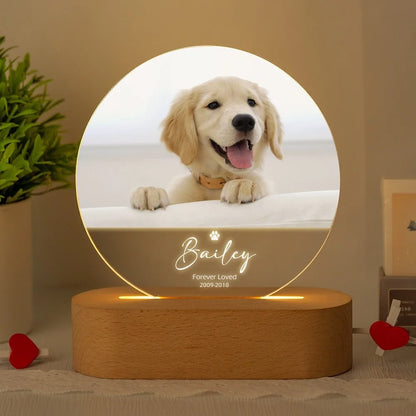 Custom Pet Memorial Frame – Personalized Photo Keepsake for Pet Lovers